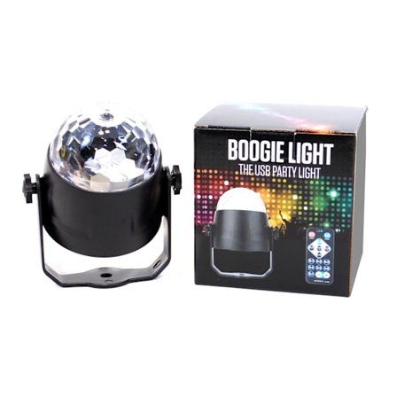 Discolampe med fjernbetjening og usb - Alrico