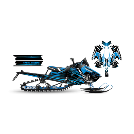 Dekalkit SweTown Reign Blå - Polaris Axys 800 SKS 146 2018-2020