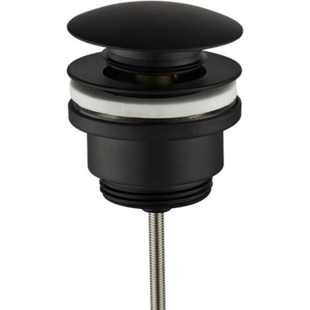 Luxe click -pohjaventtiili 1¼" mattamusta