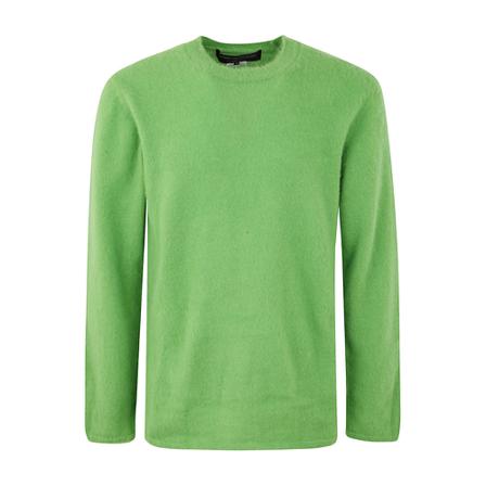 Comme des Garçons Round-neck Strik Grøn, Herre Strik