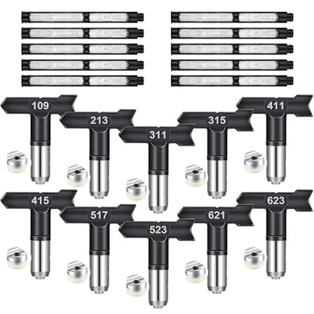 10 stk Reversible Spray Spray Airless Maling Sprayer Dyse Tips