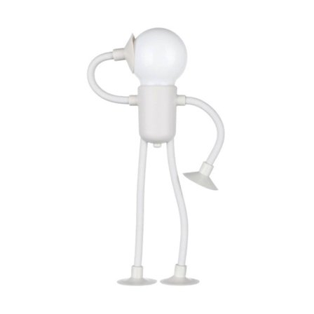 LED-sängylamppu, muotoiltava, hauska yövalo imukupilla, pehmeä hohde, tee-se-itse-muoto, söpö lamppu