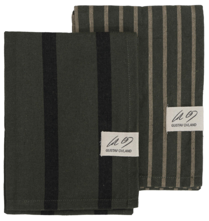 Gustav Ovland Akira Kjøkkenhåndkle Salviegrønn 2pk