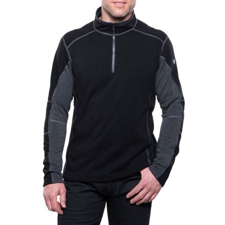 Kühl Men ́s Revel 1/4 Zip Shirt Men long-sleeved sweaters Black S