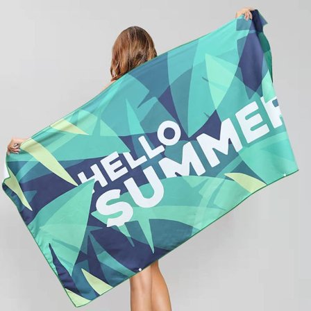 Mikrofiber Strandhåndklæde Strandhåndklæder Bærbar Ultra Let Absorberende