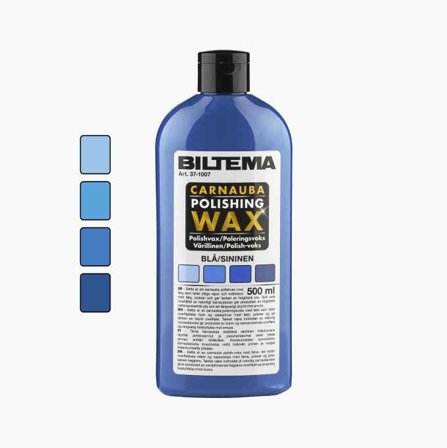 Polishvax med färg blå 500 ml