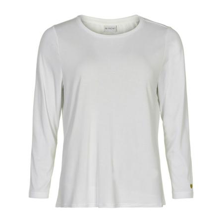 IN Front Nina T-Shirt 3/4 Sleeve 14920 Hvid, Dame Langærmet