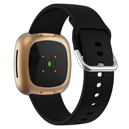 Fitbit Sense 2 / Versa 4 enkel silikone-urrem - Sort