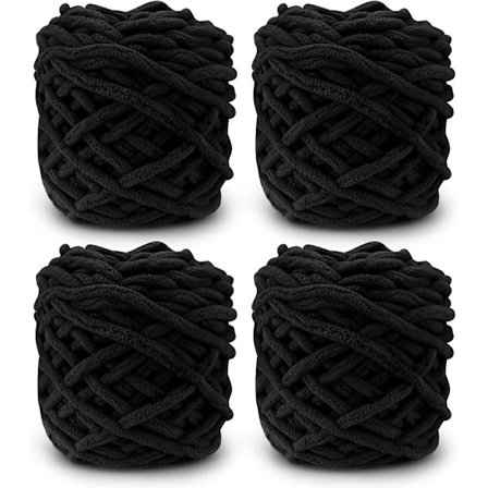 4-trådigt stickgarn, lämpligt för virkning, mjukt och tjockt, lämpligt för olika stickprojekt.