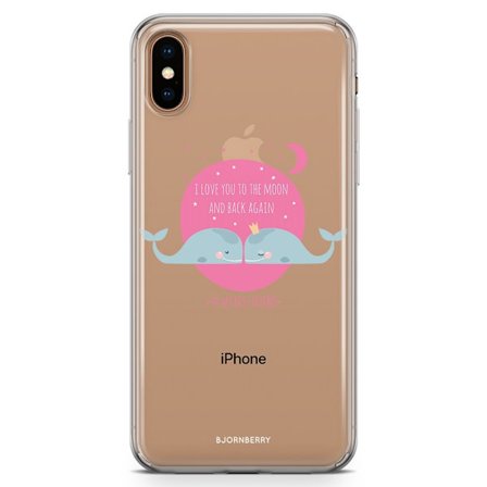 Bjornberry Hybrid Skal iPhone Xs Max - Love You To The Moon