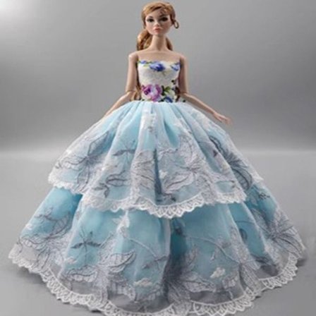 Docka Bröllopsklänning Docka Kjol 8 8