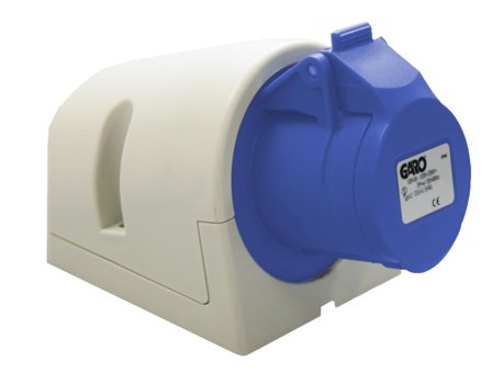 Garo UI 316-9 Q + RU Stikkontakt IP44, 4-polet, 16 A, Quick Blå, 9 h, Stikkontakter & kabler