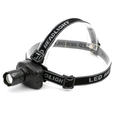 Pannlampa Led 3w Zoom Funktion 3 Modes Survival Light Grå