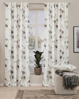 Multibåndslengde blomstrete Gisela 2-pk Off-white