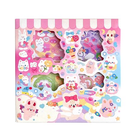 100 st Journal Klistermärken Papper Självhäftande Klistermärke Vacker Design Härlig Utsökt Journal Papper Dekor för Heminredning YEMAA