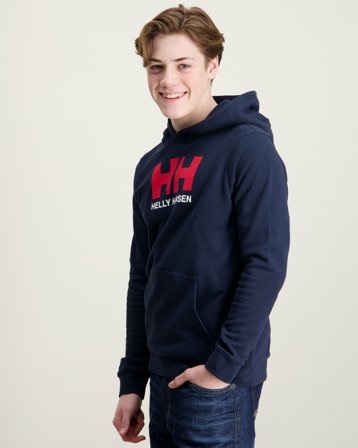 Helly Hansen JR HH LOGO HOODIE Blå Hoodies/Hættetrøjer Dreng - Kids Brand Store