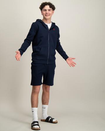 U.S. Polo Assn. DHM LB Sweat Short Blau Shorts Jungen - Kidsbrandstore