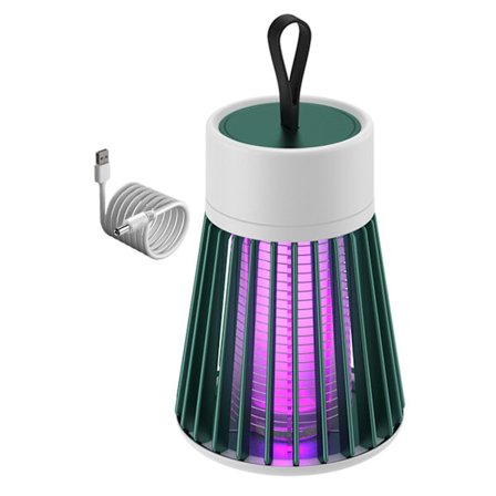 Myggemorder Flugfælde Sikkerhed Husholdningsmyggelampe Velegnet til Myg og Flyvende Insekter Grøn