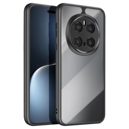 Coque för Honor Magic 7 Pro - Stötsäker silikon - Kamerablock täckt - Svart - Tunn profil