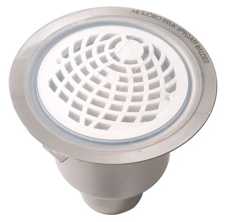 Purus F/92 B Gulvsluk 150 x 75 mm, bunnutløp, Innendørsavløp