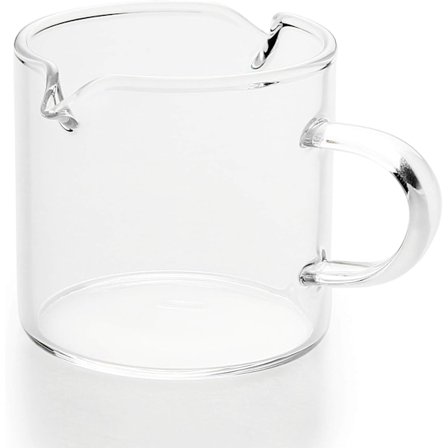 Shot Glass Espresso-deler Dobbel tut Melkekopp Klart glass (Klart glass-1 pakke)