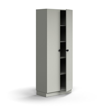 Schrank QBUS, 2025x800x420 mm, hellgrau