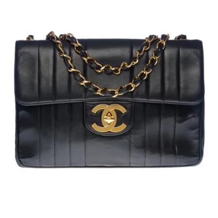 Chanel Vintage, Pre-owned Leather chanel-bags Zwart, Dames, Maat:ONE Size,leer