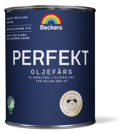 Beckers Oljefärg, Perfekt halvblank, 1L, Faluröd, Färg & tapeter