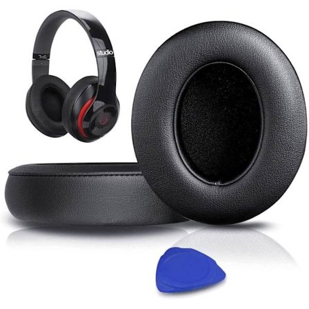 Ersättnings öronkuddar Kuddar för Beats Studio 2 & Studio 3 Trådbundna och trådlösa hörlurar Svart