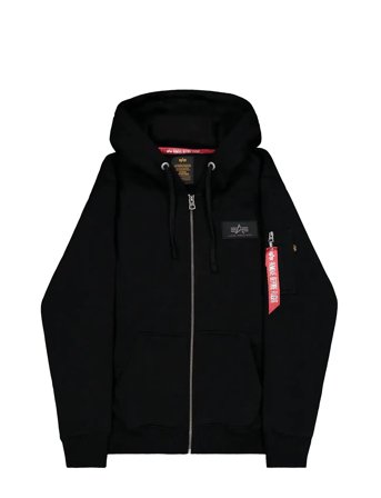 Alpha Industries | Back Print Zip Hoodie | S