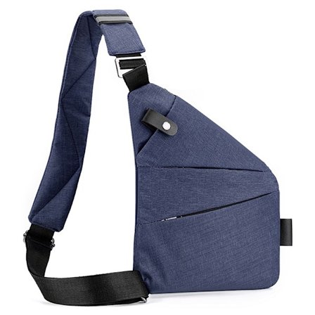 Anti-tyveri rejsetaske, crossbody skuldertaske rejsetaske til kvinder og mænd, multi-lomme justerbar skulderrem, 8