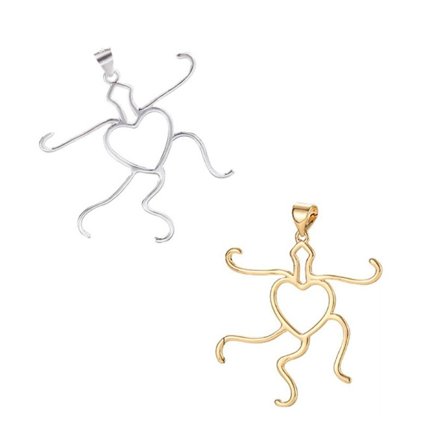 {xjxj}5 Klo Charms Halskjede DIY Kit Anheng Emne