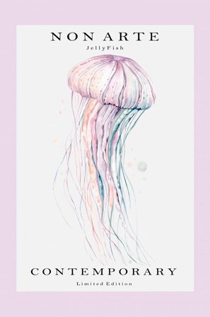Pelcasa - Juliste Non Arte Jellyfish - Liila - Julisteet - - Homeroom