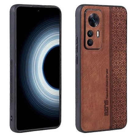 AZNS Kompatibel med Xiaomi 12T 5G / Redmi K50 Ultra 5G Anti-ridse Mobiltelefon Cover Skal med Præget Mønster PU Læder+TPU Telefon