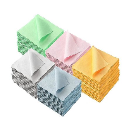 500 kpl Korujen puhdistusliinaa, korujen pyyhkimiseen hopeaan, kultaan, messinkiin, kolikkoihin, renkaisiin, hopeatarvikkeisiin, kelloihin