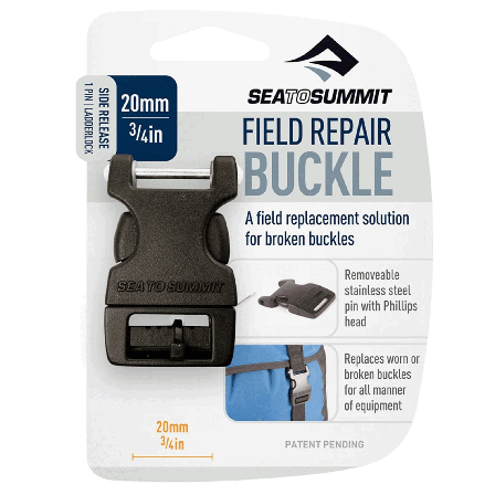 Sea to Summit Buckle 20mm Side Release 2 Pin Black