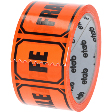 TAPE MED TRYKK "FRAGILE"