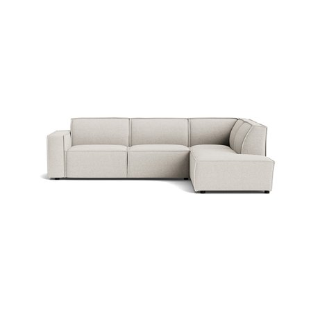 Lyon Ecksofa, rechts in Modesto Creme, zeitloses Design, hohe Qualität für Ihr Wohnzimmer, bequeme Polsterung, modernes Sofa, 80cm Höhe.