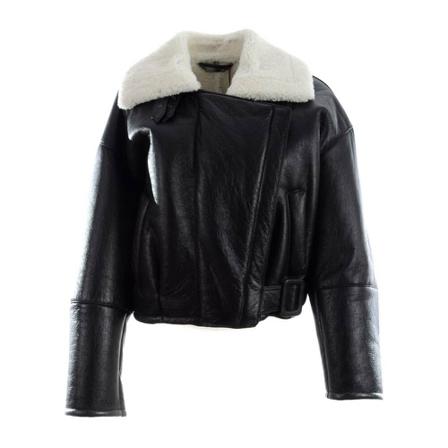 Dolce & Gabbana Leather Jakke Sort, Dame