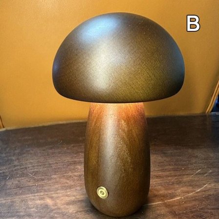 Svampe Lampe til Soveværelse Mørkebrun B