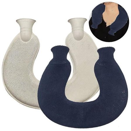 U-formet varmtvannsflaske for nakke og skuldre, 3 farger