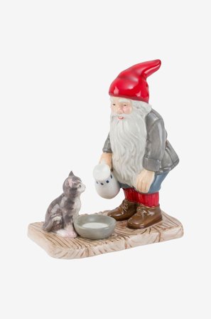 Cult Design - Katt-tomte Jennys, 15cm - Monivärinen - Joulukoristeet - - Homeroom