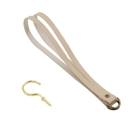 Gardinholder Rope Læder Tiebacks BEIGE