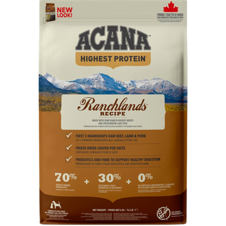 Acana - Dog Regionals Ranchlands 11,4 kg - Hund - Hundefôr & hundemat - Tørrfôr for hund - ZOO.no
