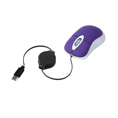 USB C Sladdansluten Mus Infällbar Kabel Liten Mus för Barn 1000DPI