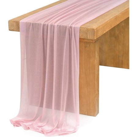 Bordløber tekstiler og dug 75x300cm – lyserød