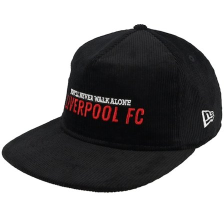 New Era - Liverpool Corduroy 9TWENTY Black Snapback Snapback Black Cap - Football @ Hatstore