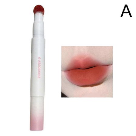 Söt färgad plysch air lip glaze 01#(A)$HERORANGE Söt färgad plysch air cushion lip cream air lip glaze portabel lip glaze batch