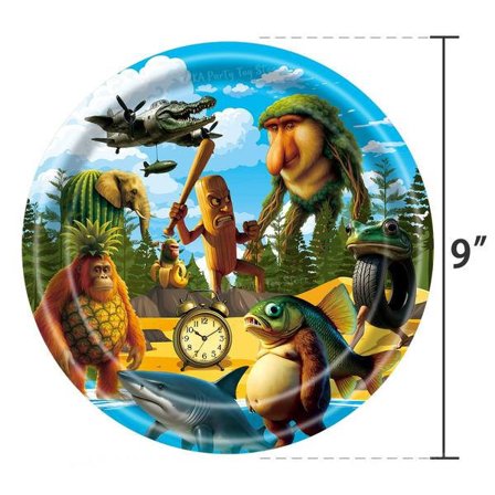 Italiensk Brainrot Tung Tung Sahur Tralalo Børnefødselsdagsfest Tilbehør Ballonservice Kop Tallerken Banner Legetøj Gave Dekorationssæt