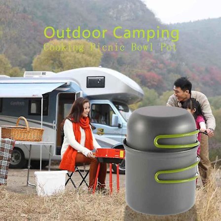 Kokkärl för utomhus, stekpanna, camping, vandring, matlagning, picknickskål